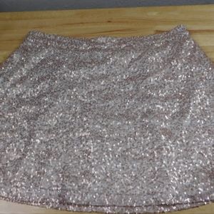 American eagle size xl pink and gold sequin skirt
